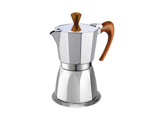 GAT Magnifica 3‑Cup Moka Pot – Aluminum, Induction Compatible
