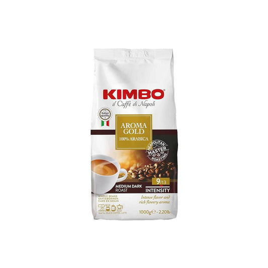 Kimbo Aroma Gold 100% Arabica Coffee Beans – 1 kg