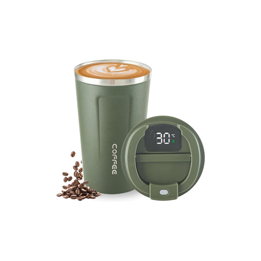 Smart Temperature Display Green Coffee Cup – 510 ml