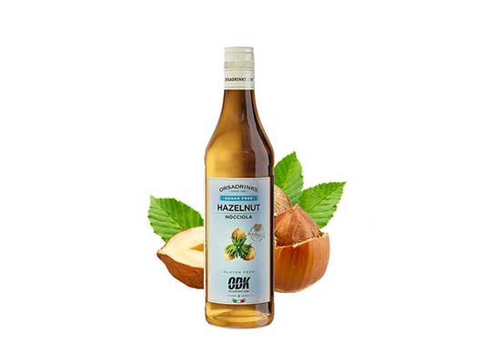 Hazelnut Syrup Sugar Free 750ml