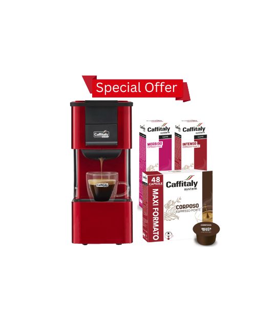 Offer Caffitaly Machine Iris S27 with 68 Capsules